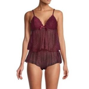 NWT BCBGeneration 2-Piece Animal Leopard Print Intimates Sleepset Pajama Set 3X